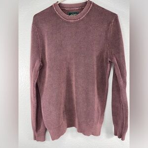 Bixby Nomad Long Sleeve‎ Pullover Sweater Mens Medium Crewneck Washed Burgundy